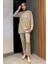 Büyük Beden Taşlı Tesettür Tunik Pantolon Ikili Takım P-00016524 2