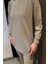 Büyük Beden Taşlı Tesettür Tunik Pantolon Ikili Takım P-00016524 3