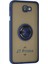 Samsung Galaxy J7 Prime Kılıf Montreal Yüzüklü Silikon Kapak - Lacivert Ynsmr 2