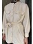 Kadın Kabartma Desenli Kuşak Detaylı Tesettür Gömlek Tunik P-00016352 3