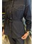 Kadın Taş Işlemeli Kuşaklı Tesettür Kot Tunik Pantolon Ikili Takım P-00016354 3