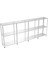 3 Katlı 4'lü Galvaniz Çelik Raf - Depo, Arşiv, Kiler, Dosya, Market Rafı - 31x93 cm-200 cm-0.70 mm 2