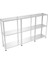 3 Katlı 3'lü Galvaniz Çelik Raf - Depo, Arşiv, Kiler, Dosya, Market Rafı - 31x75 cm-50 cm-1.00 mm 2