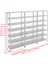 7 Katlı 3'lü Galvaniz Çelik Raf - Depo, Arşiv, Kiler, Dosya, Market Rafı - 59x93 cm-250 cm-1.50 mm 3