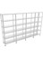 6 Katlı 4'lü Galvaniz Çelik Raf - Depo, Arşiv, Kiler, Dosya, Market Rafı - 31x60 cm-200 cm-0.70 mm 2