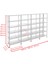 6 Katlı 4'lü Galvaniz Çelik Raf - Depo, Arşiv, Kiler, Dosya, Market Rafı - 31x60 cm-200 cm-0.70 mm 3