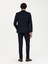 Erkek Lacivert Slim Fit %100 Yün Çizgili Kırlangıç Yaka Takım Elbise 50276505-VR033 12