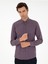 Erkek Mürdüm Slim Fit Uzun Kollu Gömlek 50291698-VR074 1
