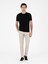 Erkek Siyah Slim Fit Bisiklet Yaka Triko T-Shirt 50293169-VR046 4