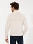 Erkek Bej Slim Fit Balıkçı Yaka Basic Triko Kazak 50257269-VR011 5