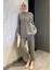 Yaka Çiçek Detaylı Tunik Pantolon Tesettür Ikili Takım P-00015931 2