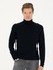 Erkek Lacivert Slim Fit Balıkçı Yaka Basic Triko Kazak 50270164-VR033 1