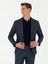Erkek Lacivert Ex.slim Fit Yün Kaşmir Karışımlı Çizgili Ceket 50272673-VR033 3