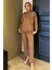 Yaka Çiçek Detaylı Tunik Pantolon Tesettür Ikili Takım P-00015931 2