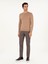 Erkek Camel Slim Fit Bisiklet Yaka Yün Karışımlı Basic Triko Kazak 50293301-VR015 4