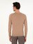 Erkek Camel Slim Fit Bisiklet Yaka Yün Karışımlı Basic Triko Kazak 50293301-VR015 5