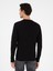 Erkek Siyah Regular Fit Bisiklet Yaka Pamuklu Sweatshirt 50296883-VR046 5