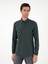 Erkek Koyu Yeşil Slim Fit Uzun Kollu Gömlek 50291698-VR079 3