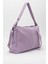 Avanos Kadın Tek Askılı El ve Omuz Çantası Gerçek Deri Lila 5