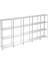 4 Katlı 5'li Galvaniz Çelik Raf - Depo, Arşiv, Kiler, Dosya, Market Rafı - 31x93 cm-100 cm-1.50 mm 1