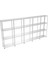 4 Katlı 5'li Galvaniz Çelik Raf - Depo, Arşiv, Kiler, Dosya, Market Rafı - 31x93 cm-100 cm-1.50 mm 2