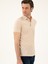 Erkek Bej Slim Fit Polo Yaka Merserize T-Shirt 50284769-VR011 3