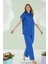 Kadın Önden Düğmeli Pijama Takımı, %100 Pamuk 1