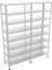 8 Katlı Duble Galvaniz Çelik Raf - Depo, Arşiv, Kiler, Dosya, Market Rafı - 31x75 cm-200 cm-0.70 mm 2