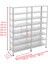 8 Katlı Duble Galvaniz Çelik Raf - Depo, Arşiv, Kiler, Dosya, Market Rafı - 31x75 cm-200 cm-0.70 mm 3