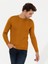 Erkek Sarı Slim Fit Bisiklet Yaka Triko Kazak 50258846-VR044 1