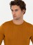 Erkek Sarı Slim Fit Bisiklet Yaka Triko Kazak 50258846-VR044 2