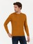 Erkek Sarı Slim Fit Bisiklet Yaka Triko Kazak 50258846-VR044 3