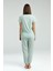 8963 Kadın Kapri Pijama Takım 3