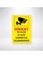 Dikkat Bu Alan 24 Saat Izlenmektedir Sticker 20X28 cm 1