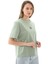 TB0A5RZXEC61 Timberland Stack Logo Short-Sleeve Tee Kadın T-Shirt Yeşil 3
