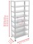 8 Katlı Galvaniz Çelik Raf - Depo, Arşiv, Kiler, Dosya, Market Rafı - 31x75 cm-200 cm-1.00 mm 4