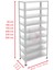 9 Katlı Galvaniz Çelik Raf - Depo, Arşiv, Kiler, Dosya, Market Rafı - 31x75 cm-150 cm-1.00 mm 3