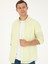 Erkek Yeşil Slim Fit Keten Karışımlı Gömlek 50266184-VR087 4
