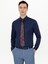 Erkek Lacivert Slim Fit Uzun Kollu Basic Gömlek 50250885-VR033 3