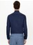 Erkek Lacivert Slim Fit Uzun Kollu Basic Gömlek 50250885-VR033 4
