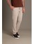 Erkek Bej Ipli Jogger Pantolon 1