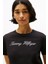 Kadın Th Script Logo Regular T-Shirt - Siyah 4