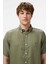 Erkek Classic Fit Gömlek - Haki 4