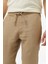 Erkek Jogger Keten Pantolon - Bej 4