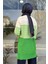 Kadın Çizgili Rayon Tunik - Benetton Yeşili 3