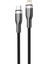 30W Type-C To Lightning Örgülü 1 M Şarj Kablosu Siyah (GL-ZA02) 1
