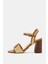Kadın Ganika Topuklu Sandalet - Kahverengi 2