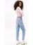 Kadın Th Yüksek Bel Mom Jeans - Açık Mavi 3