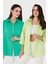 Pamuk Karışımlı Oversize Fit Uzun Kollu 2'li Paket Gömlek Bayan Gömlek 6781001S2 1