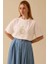 Kadın Motif Detaylı T-Shirt - Beyaz 1